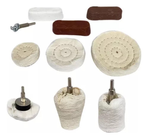 // Kit Pulir Pulido Casa Auto Camioneta Rines Pintura Cromo