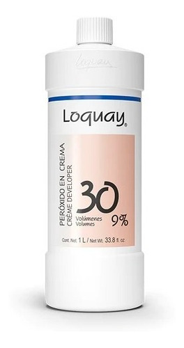 Loquay Peróxido Activador En Crema 30 Volúmenes 1 Lt