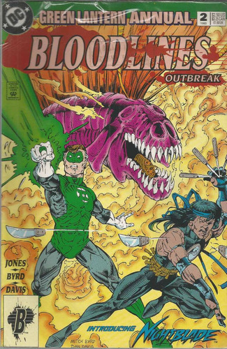 Green Lantern Annual N° 02 - 68 Páginas Em Inglês - Editora Dc - Formato 17 X 26 - Capa Mole - 1993 - Bonellihq Cx02 Abr24