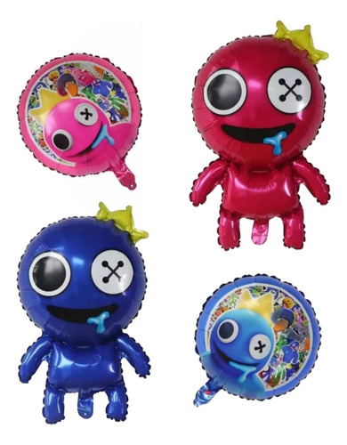 Pack 4 Globos Metálicos Amigos Colores Cumpleaños