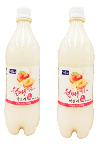 Licor De Arroz Coreano Walmae Makgeolli Sabor Durazno 2 Pzas