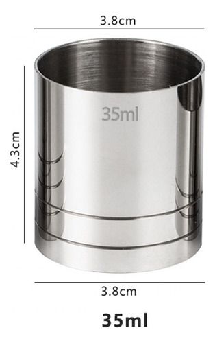 Jigger Copo Medidor De Aço Inoxidável Jigger De Bar 35ml