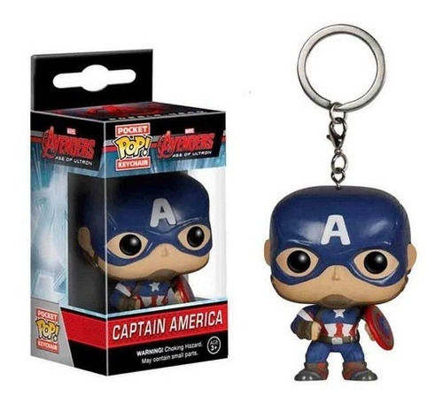 Funko Pop! Keychain Capitan America Avengers Nuevo Original