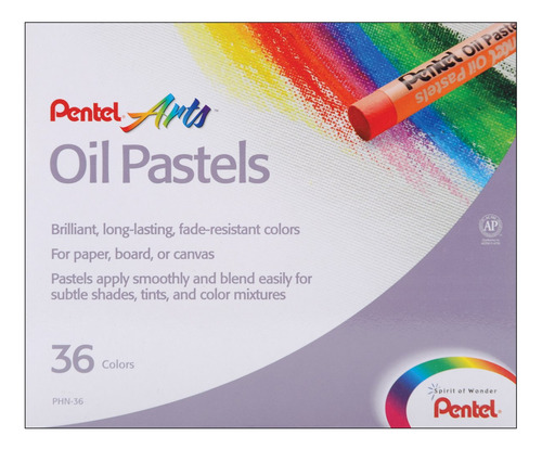 Pentel Arts Pastel Al Oleo (36 Unidades) Vario Color
