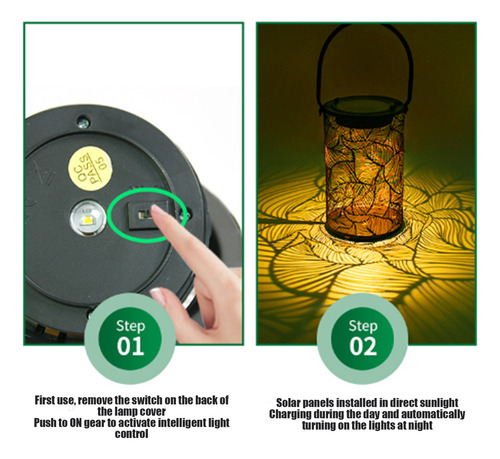 Linterna Solar Led Colgante Con Luz Solar, 1 Unidad, Ou 1245