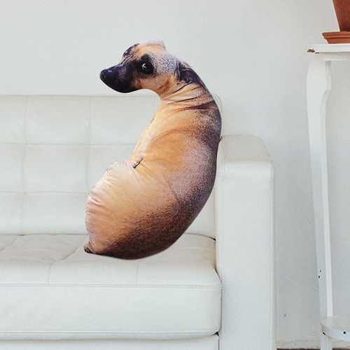 Almohada 3d For Perro, Respaldo For Abrazar, Divertido,