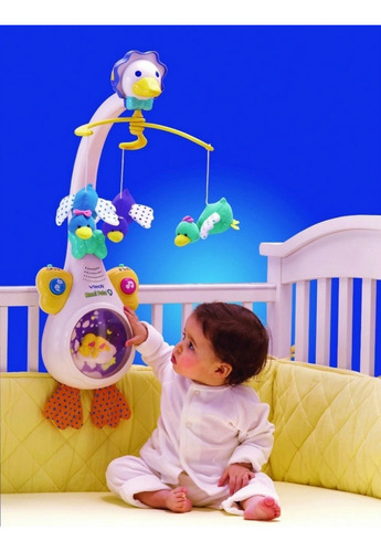 Movil Mami Pata Proyector Y Grabador Vtech Maternelle Blanco Mamá Pata (Usado)