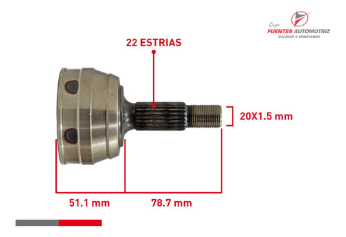 Par Espigas Lado Rueda Para Vw Pointer Pickup 2003 2004 2005