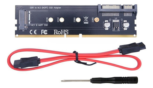 Para Adaptador Ddr3 Ddr4 Ddr2 A M2 Ssd Tarjeta Elevadora