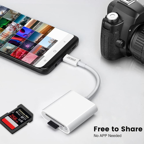 Adaptador De Tarjeta Enkay 2 En 1 Tipo C A Micro Sd Tf