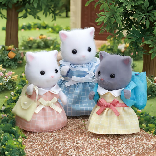 Hija Persa Gris Familia Sylvanian Ternurines Calico Critters