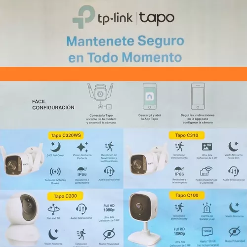 Camara Tp-link Tapo C100 Wi-fi Seguridad Para Casa Full Hd