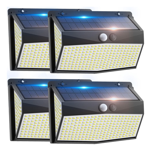 318 Luces Led Solares Para Exteriores Con Sensor De Movimien
