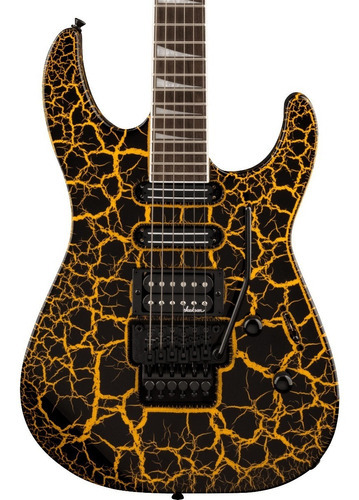Guitarra Eléctrica Jackson X Series Soloist Crackle Sl3x Dx Color Amarillo Orientación De La Mano Diestro