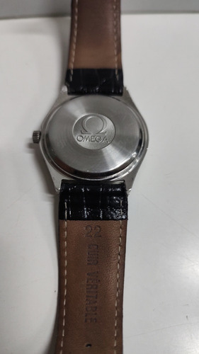 Reloj Omega Quartz Geneve Día Fecha Funcionando N Oris Rado Negro Acero Inoxidable Pulido Champagne (Usado)