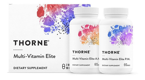 Thorne Research Fórmula Multi-vitamina Elite A.m. Y P.m X90c