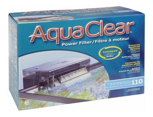 Filtro Cascada Aquaclear 110 Acuarios Peceras De 416lts Max
