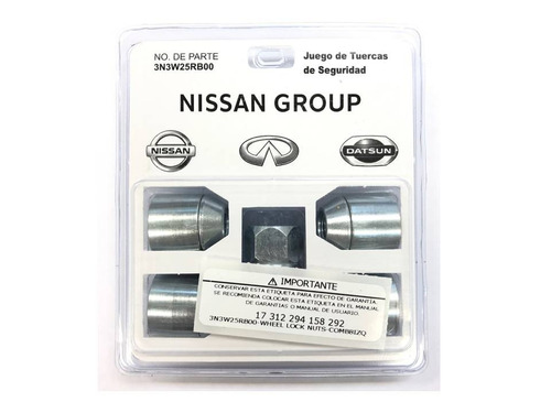 Tuercas De Seguridad Antirrobo Originales Nissan Teana