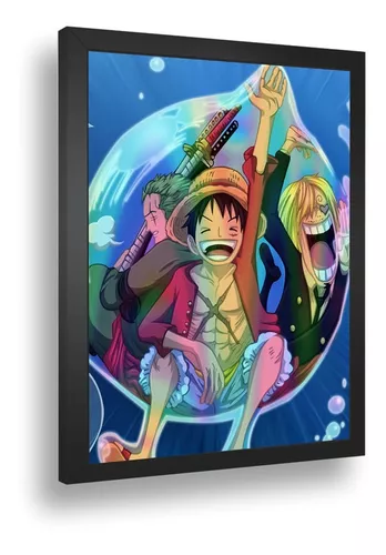 Quadro Decorativo Poster One Piece Anime Pirata