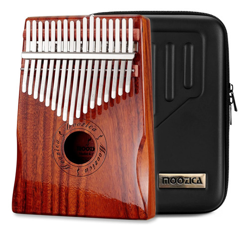 Moozica 17 Teclas Kalimba Marimba, Madera Maciza De Koa...