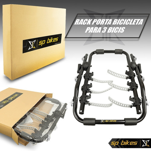 Rack Portabicicletas Hollywood F2 Para 3 Bicicletas Cajuela