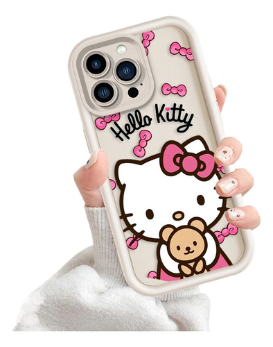Funda De Teléfono Sanrio Hello Kitty Para iPhone 15, 13, 12,