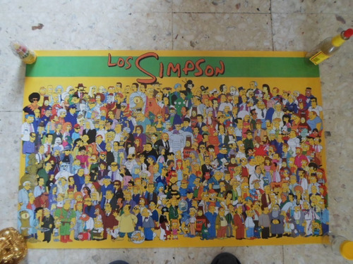 Los Simpsons Poster,todos Los Personajes ,fox,bart,homero