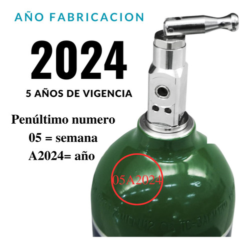 Tanque De Oxigeno 682lts Kit Completo Portatil Vacio