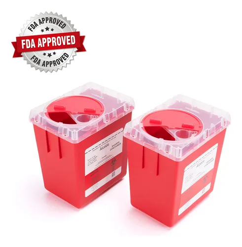 Recipiente Para Elementos Cortantes Alcedo De 2 Qt