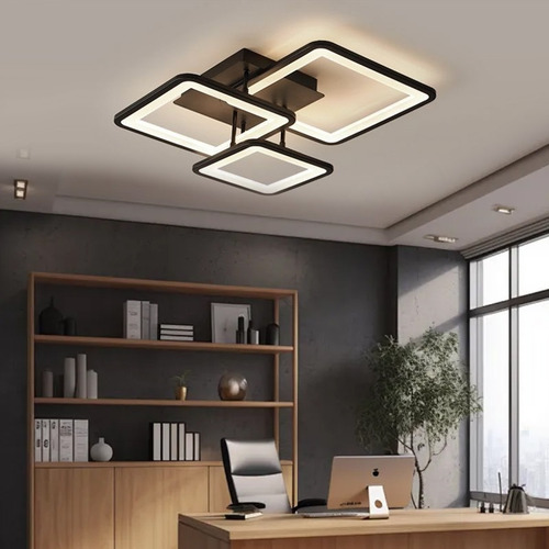 Lámpara De Techo Con Control Remoto Con 3 Modernas Luces De