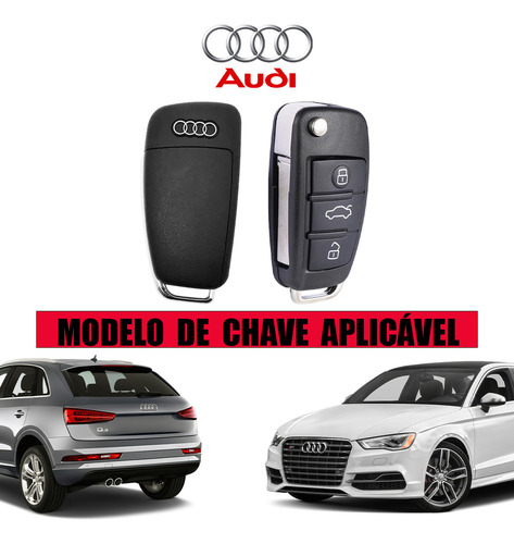 Para Capa Chave Canivete Audi A3 Q3 A1 Proteção Acessórios