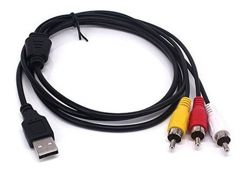 Nightwolf 5 Pies 1.5m Usb Macho A 3 Rca Macho Jack Splitter