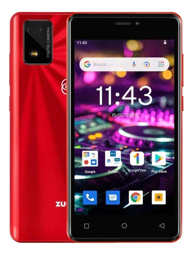 Celular Zuum Desbloqueado Magno C2 16 Gb Rojo