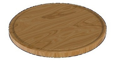 Tabla De Madera Redonda Ø 395