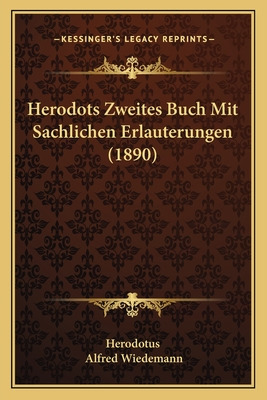 Libro Herodots Zweites Buch Mit Sachlichen Erlauterungen ...