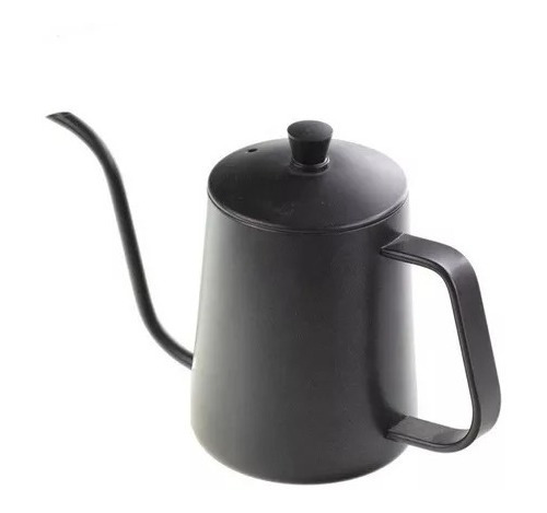 Tetera De Acero Inoxidable Con Cuello Cisne 600ml Caffenio Negro