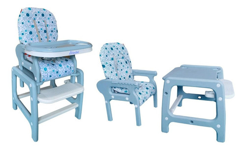 D´bebe Silla Alta Multiconfort 2 En 1 Color Azul Periquera