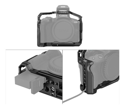 Gaiola Smallrig 4214 para câmera Canon Eos R50, cor preta