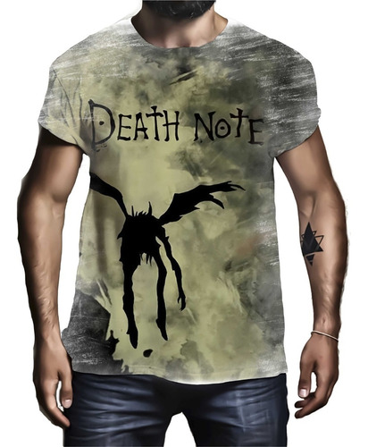 Camiseta Camisa Personalizada Geek Anime Kira Death Note 5