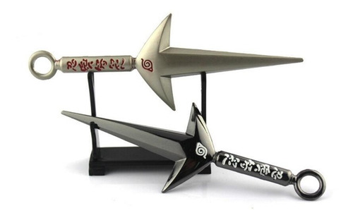 Imagen 4 de 7 de Set De Kunai Naruto (7 Accesorios + Collar + Gancho)