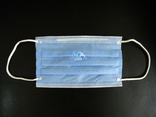 Cubreboca Tricapa Termosellaco C/ajustador Nasal Paq.100 Pzs