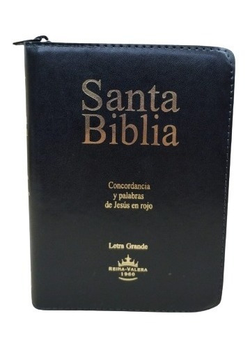 Biblia Reina Valera 1960 Letra Mayor 10 Puntos Cierre Negro