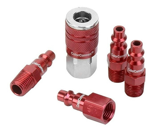 Colorconnex Acoplador Y Kit Plug (5 Piezas), Tipo D Indust