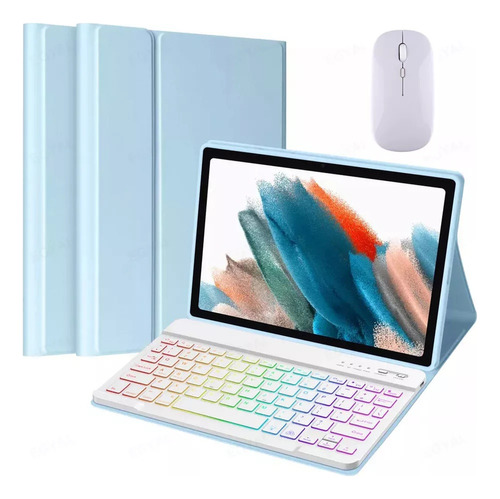 Funda,teclado Iluminado,mouse Para Galaxy Tab A9+ 11'' Ñ