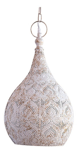 Lámpara Colgante Marruecos N°233 Metal Blanco