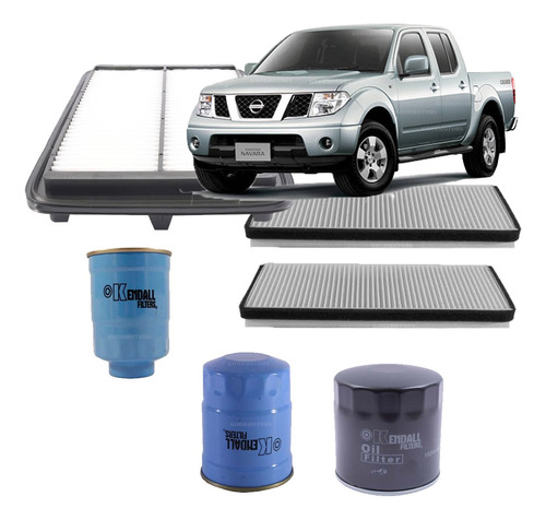 Kit Filtros Mantencion Nissan Navara 2.5 D40t 2007-2012