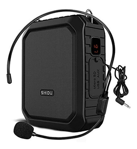 Amplificador De Voz Con Micrófono Auricular 18w Portátil Blu