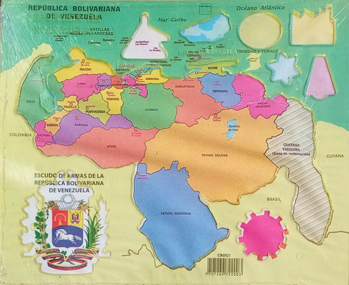 Pack 4 Plantillas Del Mapa De Venezuela Y El Escudo