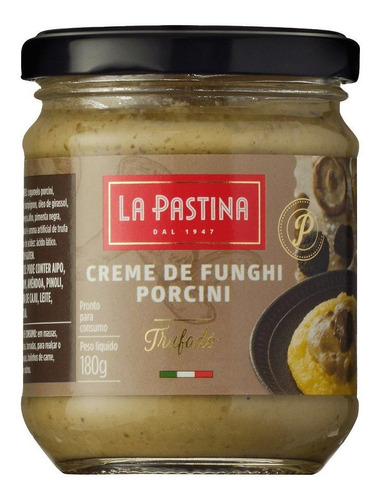 Creme Funghi Porcini It La Pastina C/ Trufas 180g