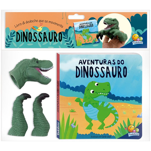Aventuras com Dedoches: Dinossauro, de North Parade Publishing. Editora Todolivro Distribuidora Ltda. em português, 2020